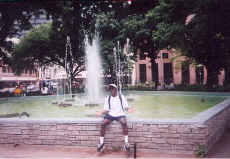 dougy near fountain