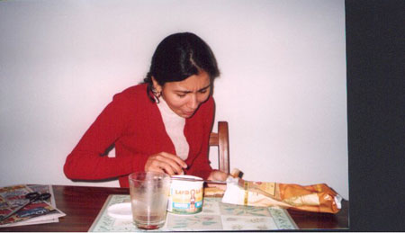 amelia eating